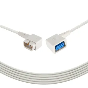 Criticare/CSI compatible Spo2 adapter cable - 518DD extension cable
