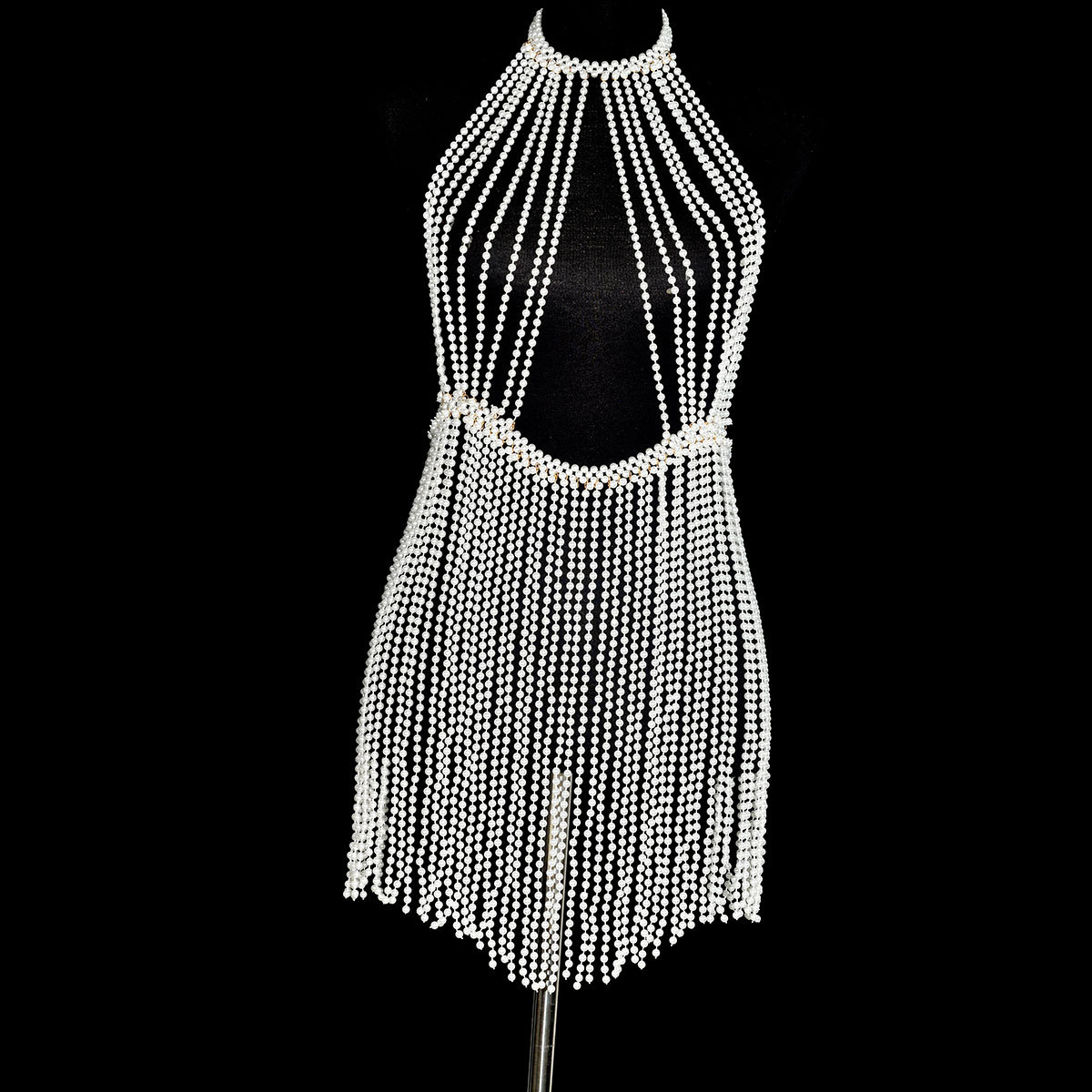 slim fit dress slacks Gold Chain Body Harness with Waist Skirt – Medieval Goddess Chainmail Jewelry for Festival ️ & Cosplay Chainmail Skirt / Xs main image 1