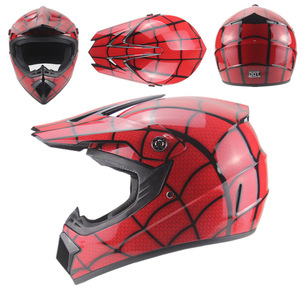 Cascos de Motocross para Niños y Adultos para Cross, ATV y Go Karting, Diseño de Araña Roja, <span class=keywords><strong>Casco</strong></span> Integral de Moto, Certificación ECE R2206 - Product Image 2