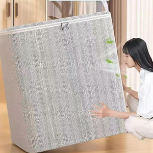 نافذة قماشية قابلة للطي من الفولاذ بتصميم حديث ، منظمة ملابس بسعة كبيرة لغرفة المعيشة - Product Image 4