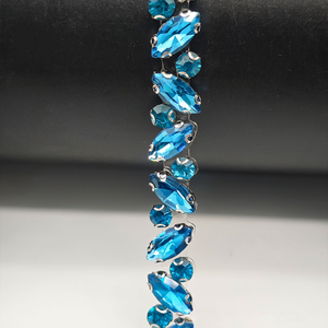 Aplique de Strass de Cristal Multicolorido para Moda, Pedras de Cristal Navette, Strass Hotfix para Vestuário DIY - Product Image 5