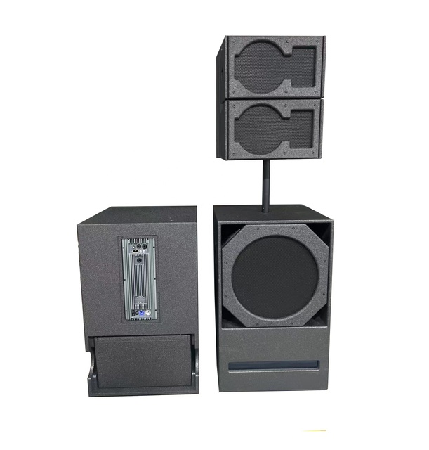 MORIN LB-210 Waterproof All Neodymium Woofer 10 Inch Active Line Array Speakers with 18 Inch Subwoofer Line Array Speakers