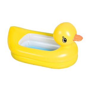 Vịt hình dạng trẻ em làm sạch tắm Bồn tắm trẻ mới biết đi phòng tắm bé Bồn tắm trẻ sơ sinh tắm hồ bơi bơm hơi - Product Image 1