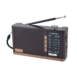 HS-2830 Retro Phong Cách Cũ Radio Hỗ Trợ Cổng USB Và Thẻ TF Pin Radio Di Động Am Fm Sw Khẩn Cấp - Product Image 1