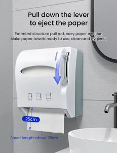 AOLQ 방수 벽걸이 형 플라스틱 점보 롤 핸드 레버 종이 타월 디스펜서 De Papel Toola 호텔 욕실 용 - Product Image 3