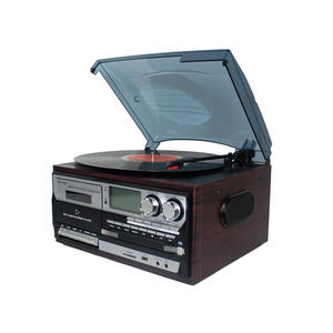 Lecteur audio rétro vinyle, cassette, CD, DVD, enregistreur multi-audio avec entrée USB et AUX pour usage domestique - Product Image 2