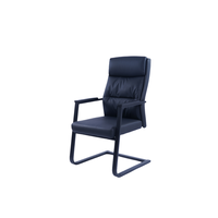 Vente directe d'usine, nouvelle chaise de bureau de direction en cuir PU, dossier moyen, pour conférences et visiteurs