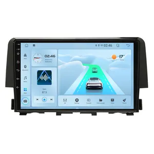 Radio mobil 2 din android, Head Unit baru untuk Honda Civic 2015-2020 Multimedia navigasi GPS Stereo pemutar WIFI Mobil