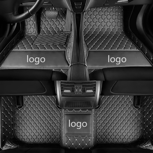 Tapis de sol de voiture en cuir 5D, accessoires Auto personnalisés, tous temps, antidérapant, Style de luxe, ensemble complet pour <span class=keywords><strong>Ford</strong></span> - Product Image 1