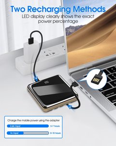 Batería Externa HYTO Mini Power Bank de 10000 mAh <span class=keywords><strong>y</strong></span> 5000 mAh con Cable, Cargador Rápido, Cargador Portátil, Powerbank - Product Image 5