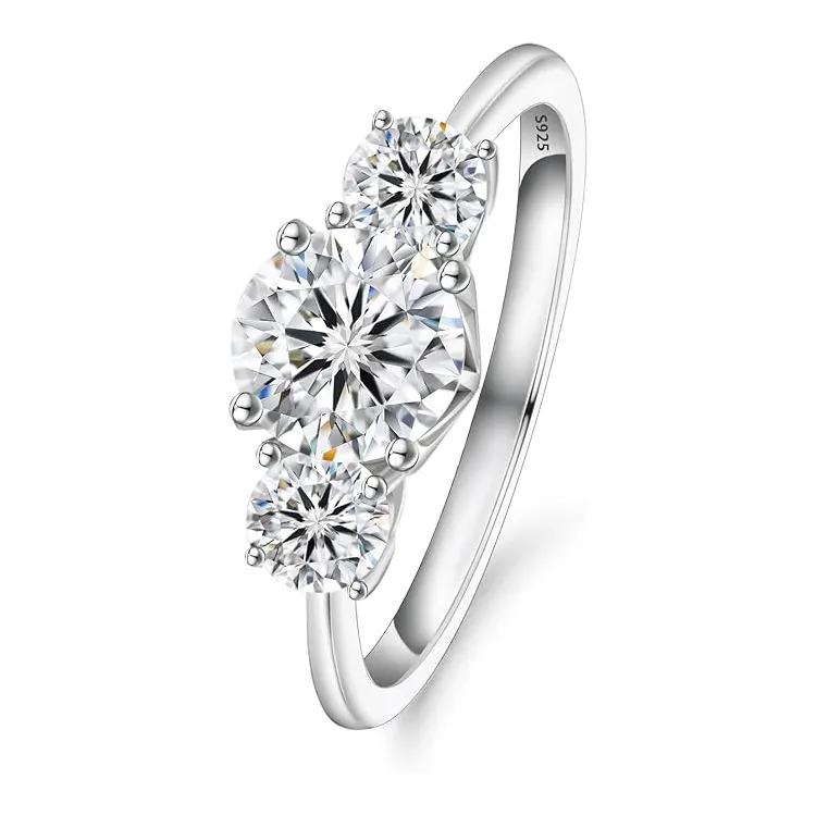 Leo 18k rose gold rings real diamonds high quality genuine eternity wedding lab grown diamond jewelry ring