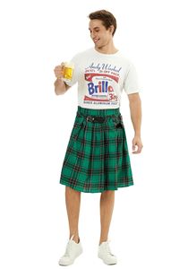 Kilt écossais traditionnel pour <span class=keywords><strong>homme</strong></span>, jupe plissée des Highlands, tenue de jeu de rôle, pour festival, fête ou spectacle - Product Image 2
