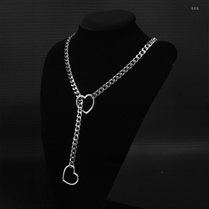 Collier de traction en chaîne métallique Punk Love, accessoires de sexe SM pour adultes, accessoires d'entraînement essentiels pour les serviteurs masculins BDSM - Product Image 2