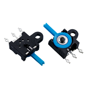 Interruptor de detección KFC-V-213, SMD de 3 pines con orejeta de montaje única y actuador azul, interruptor basculante de reinicio lateral - Product Image 2