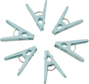Pinzas de Plástico PP Pequeñas para Ropa, Cesta con Clips Grandes para Colgar, Juego de 30 Piezas, Pinzas de Secado Resistentes al Viento para Armario y Uso en Exteriores, Desmontables - Product Image 4