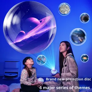 Proiettore di Stelle Youkela, Luce Notturna per Cameretta Bambini, Regalo Festivo, Proiettore di Cielo Stellato Rotante, Luce Decorativa da Tavolo a LED - Product Image 2