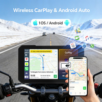 Navegador GPS para Motocicleta de 5 Pulgadas, IP67 Impermeable, TPMS Inalámbrico, CarPlay, Android Auto, Mirror Link, 1 Año de Garantía, Directo de Fábrica