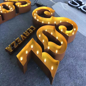 Ngoài Trời LED Ánh Sáng Lên Thư Bóng Đèn Chữ 3D Đèn Signage Kênh Marquee Chữ - Product Image 5