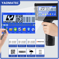 Imprimante à jet d'encre portable Yaomatec 12.7mm Imprimante de codage de date portable Machine de numérotation automatique pour emballages en carton en plastique