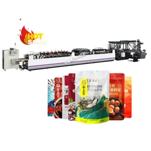 Factory Price Stand Up Zipper Pouch Bag Making Machine Frosted Zipper Bag Making Machine Plastic Bag Sealing Machine