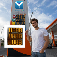 Panneau d'affichage extérieur à DEL pour prix du gaz Panneau d'affichage à DEL pour prix de station-service à DEL pour essence