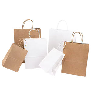 Bolsas de Papel Kraft para Compras con Logotipo Personalizado al por Mayor, Bolsas de Papel con su Propio Logotipo - Product Image 1