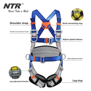 Nettel Best-Selling Proteção de Corpo Inteiro Queda Cinto de Segurança de Cinco Pontos para Operações de Resgate de Alta Altitude Feito Durável - Product Image 2
