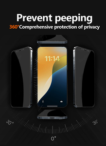 Installation facile Protecteur d'écran en verre trempé pour téléphone anti-<span class=keywords><strong>espion</strong></span> à 360 degrés pour <span class=keywords><strong>iPhone</strong></span> 12 13 14 15 16 17 Pro Max Plus - Product Image 4