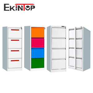 Ekintop Không Thấm Nước Bên Giá Rẻ <span class=keywords><strong>2</strong></span> Ngăn Kéo Kim Loại Văn Phòng Nội Các Tập Tin Lưu Trữ Ngăn Với Ngăn Kéo - Product Image 4