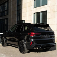 Kit de pare-chocs avant et arrière style X5M F95 avec diffuseur arrière et embouts d'échappement quadruples pour BMW X5 G05 LCI 2024 à 2026
