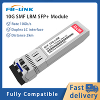 FB-LINK Module émetteur-récepteur optique SFP + 10G LRM 1310nm 2km SMF Duplex LC DDM pour routeur de commutation