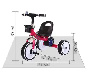 Nouvelle mode tricycle pour bébé tricycle en acier pour enfants avec musique/tricycle en plastique pour enfants de 1 à 6 ans/mini vélos bon marché pour bébés