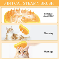 Brosse de massage pour chat Peigne à la vapeur Brosse autonettoyante pour chien Brosse à vapeur pour chat brumeux
