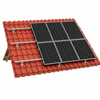Système de montage solaire pour toit en tuiles rouges, support en aluminium, structure de fixation photovoltaïque, kit d'installation de panneaux