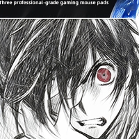 Tapis de souris de jeu Anime Line Art avec surface lisse neutre pour les jeux FPS, grand tapis de bureau rectangulaire pour les joueurs PC