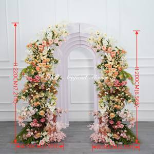 Vendita calda matrimonio fiori archi arche de toile de fond florale pour mariage finto arco floreale - Product Image 5