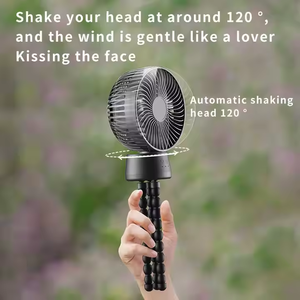 Clip rotatif sur ventilateur de poche Usb avec lumière LED ventilateur de poussette de bébé <span class=keywords><strong>pour</strong></span> poussette vélo <span class=keywords><strong>Camping</strong></span> 10000mah ventilateur de Table Rechargeable - Product Image 2