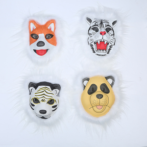Eva Cartoon Mask Animal Mask Performance puntelli Cosplay Party Supplies Tiger Wolf Lion Leopard - Product Image 5