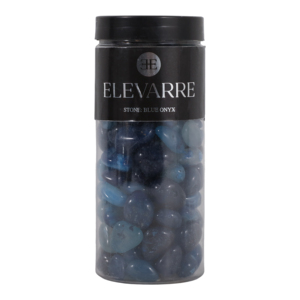 ELEVARRE Vaso Decorativo in Onice Blu per Arredamento Casa, Ufficio e Bagno - Product Image 1