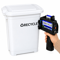Imprimante à jet d'encre portable de 12,7 mm pour l'impression de logos sur les contenants en plastique, machine de codage TIJ portable avec encre à séchage rapide, 600 dpi