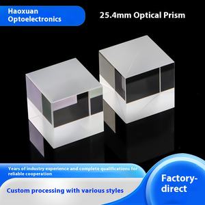 하오 Xuan <span class=keywords><strong>BK7</strong></span> 반사 프리즘 광학 유리 사용자 정의 크기 투명 소형 TV 반투명 접착 큐브 1.5168 굴절률 - Product Image 5