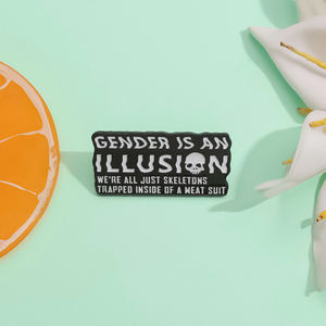 เข็มกลัดเคลือบรูปภาพลวงตาสำหรับเด็กและเพื่อน - Product Image 3