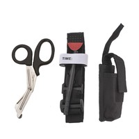 LFEDC Tourniquet tactique de contrôle des saignements d'urgence SOS, à une main, avec sangle en nylon renforcé et métal, et bande de chronométrage