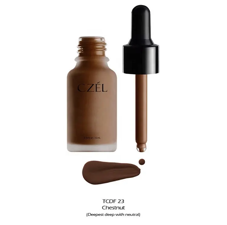Favorable Price Private Label Makeup Color Easy To Color Full Coverage Foundation For Dark Skin