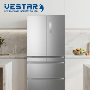 Réfrigérateur intelligent KTN d'occasion à deux <span class=keywords><strong>portes</strong></span> françaises, 600L, en acier inoxydable, avec pichet de remplissage automatique, alimentation gaz/électrique/solaire/batterie - Product Image 1
