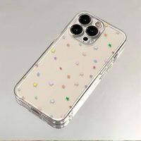 Nouvelle coque de téléphone portable antichoc en TPU avec impression étoiles colorées pour iPhone 11 12 13 14 15 16 17 18 Pro Max