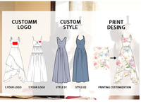 Nouvelle conception de haute qualité de marque privée Oem Odm logo personnalisé vêtements de marque pour femmes fabricants de vêtements robe en gros