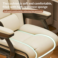 Chaise de bureau de direction ergonomique moderne en cuir noir luxueux, réglable en hauteur, inclinable, flexible, facile à nettoyer pour le bureau à domicile