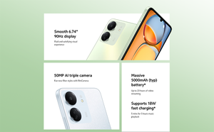 Smartphone 4G d'occasion en gros 13C, appareil photo 50MP, batterie 5000mAh, écran 90Hz 6,74 pouces, MediaTek Helio G85, 128 Go LTE - Product Image 4