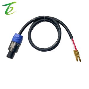 โอห์มหัวคู่กล้วยปลั๊กคู่สายสัญญาณเสียง1-2ของลำโพงเครื่องขยายเสียงสำหรับเวทีการบินพร้อมสายเชื่อมต่อลำโพง2 - Product Image 6